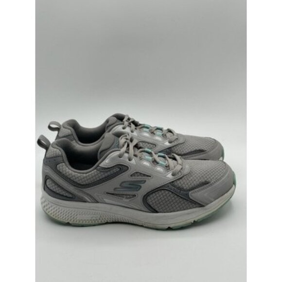 Skechers Go Run Consistent Gray Blue Running  Sneakers 128075  women’sSize 8.5 - Picture 1 of 9